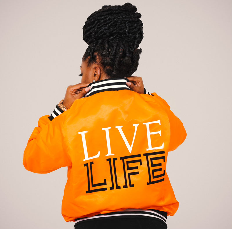 LL Orange Bomber Jacket