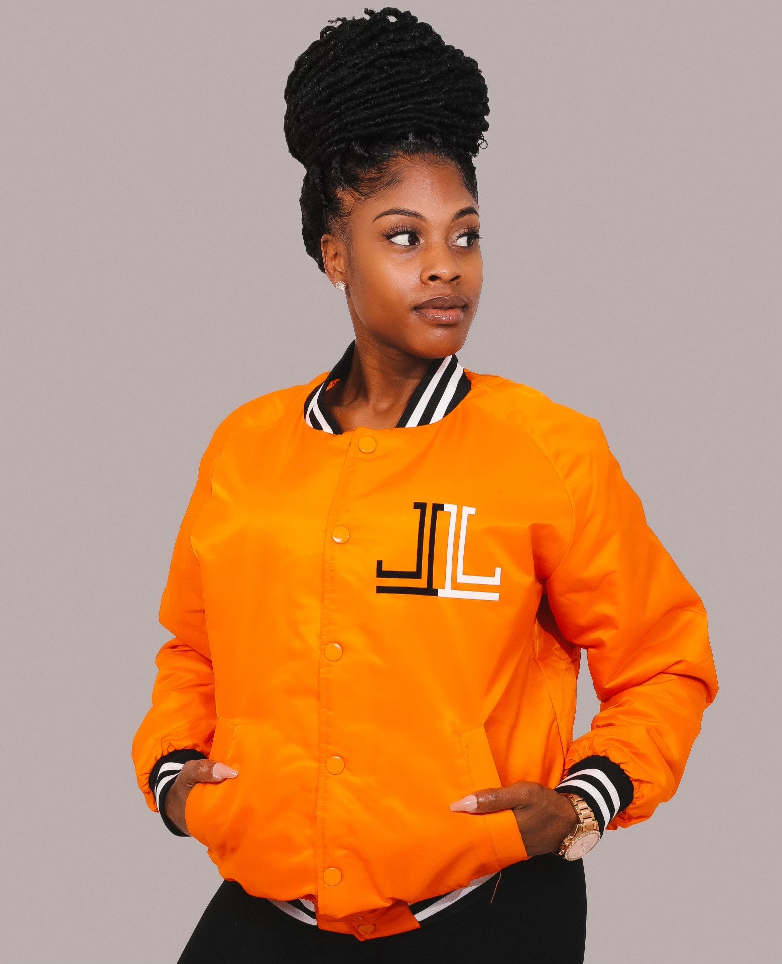 LL Orange Bomber Jacket