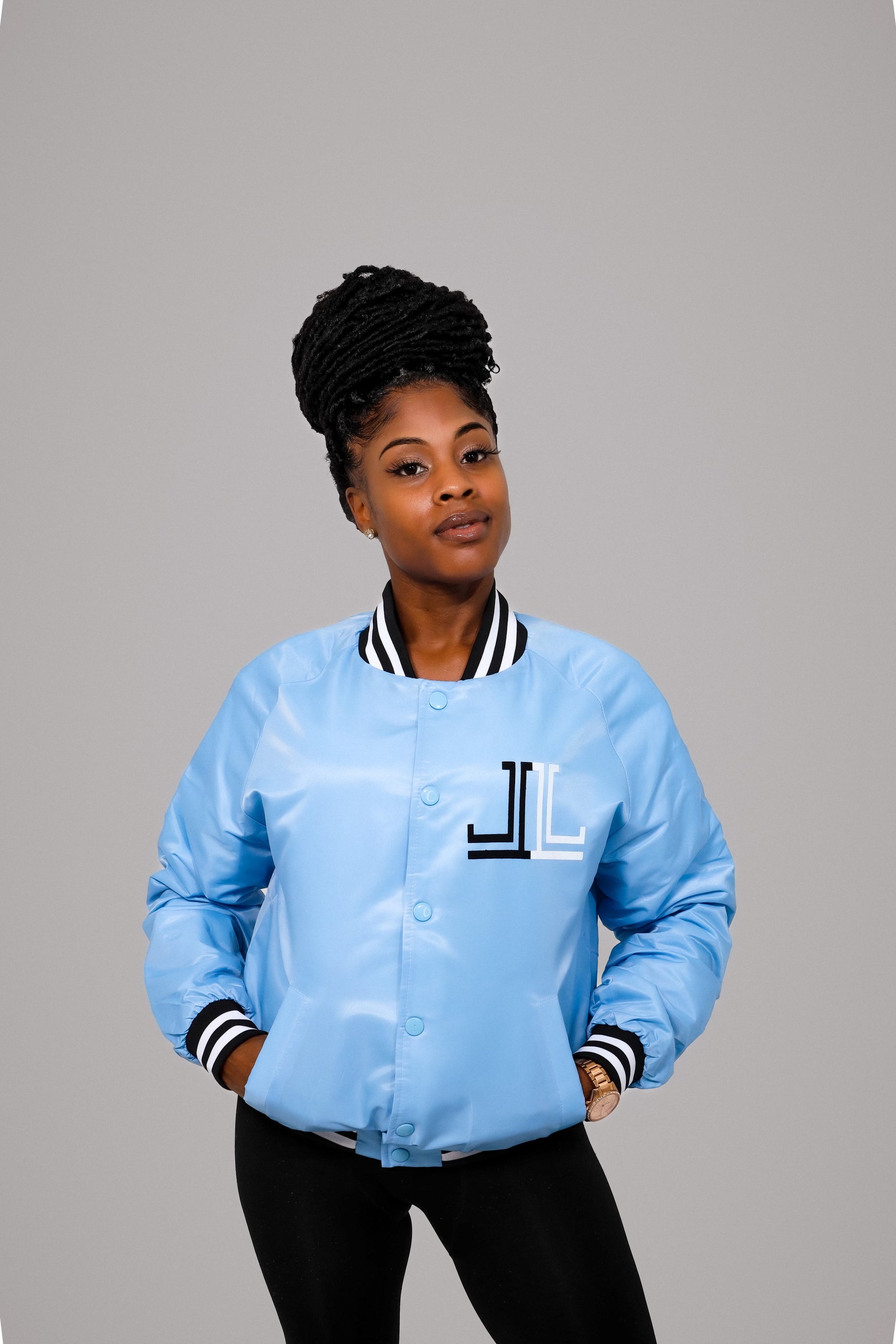 LL Baby Blue Bomber Jacket