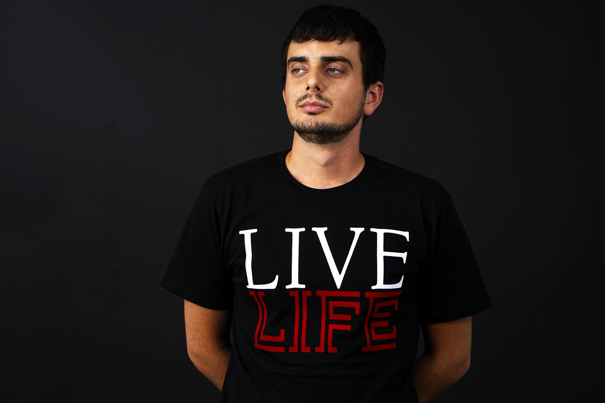 Black Original Live Life Tee