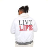 LL White  Bomber Jacket