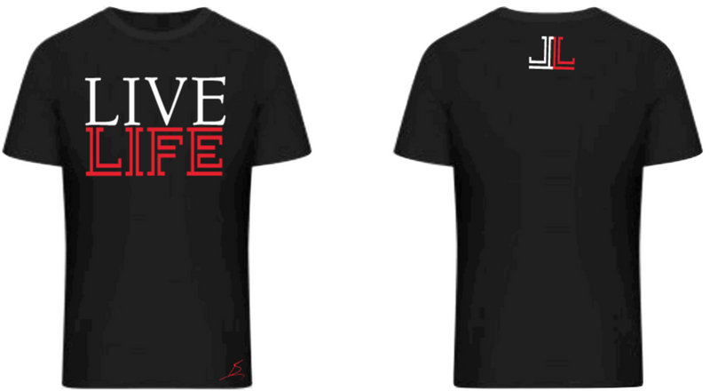 Black Original Live Life Tee